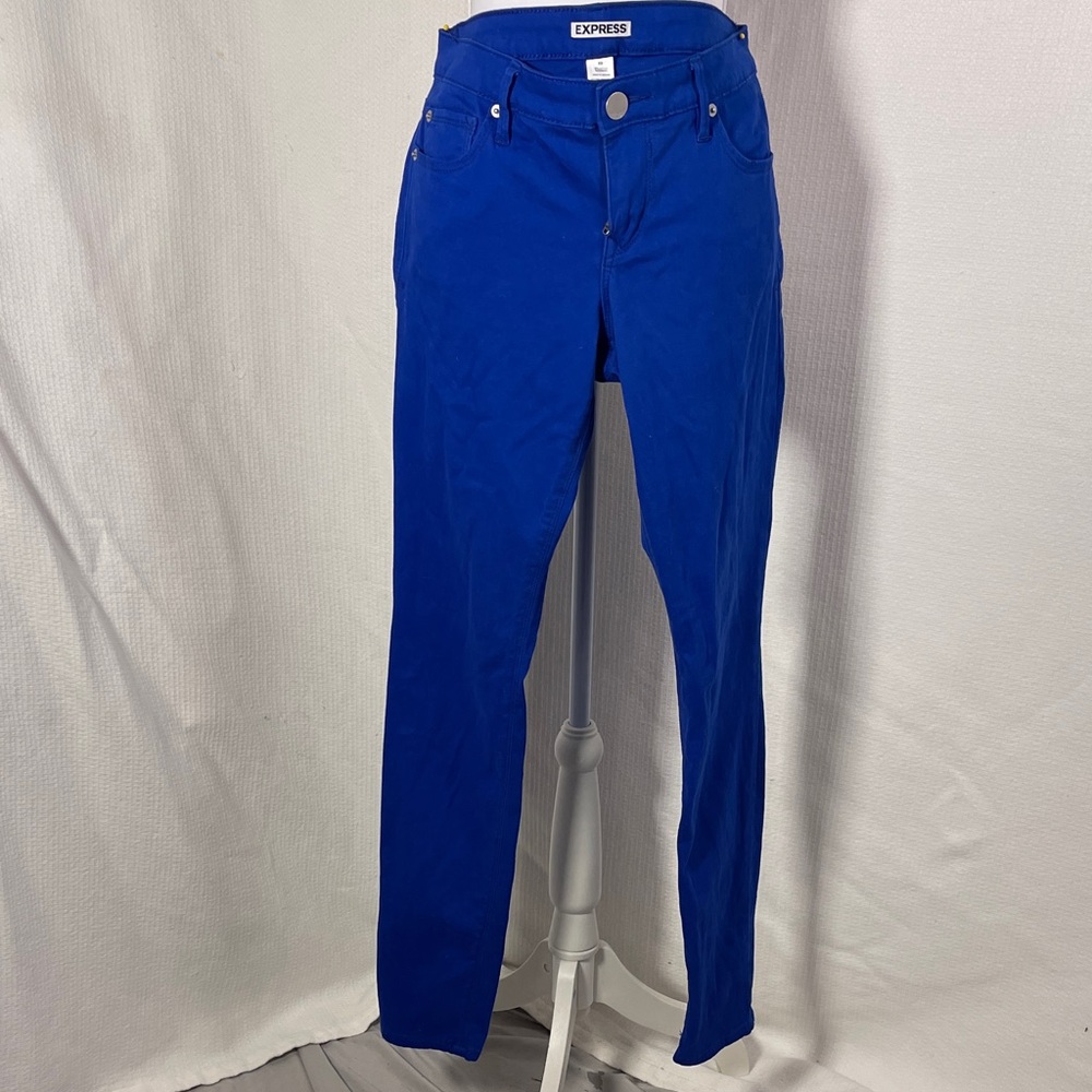 Express Vibrant Blue Denim Pants